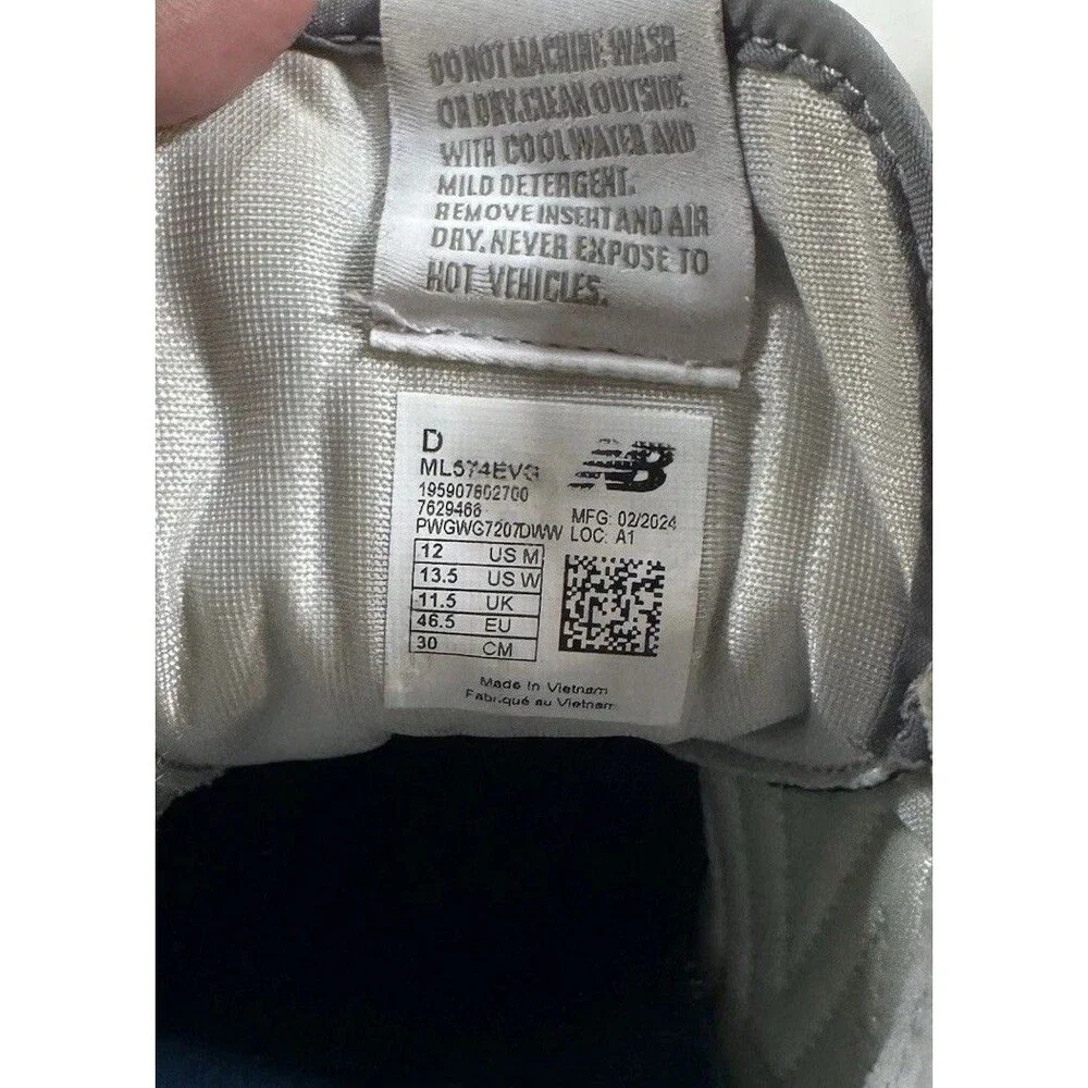 Size 12 - New Balance 574 Gray - ML574GYG